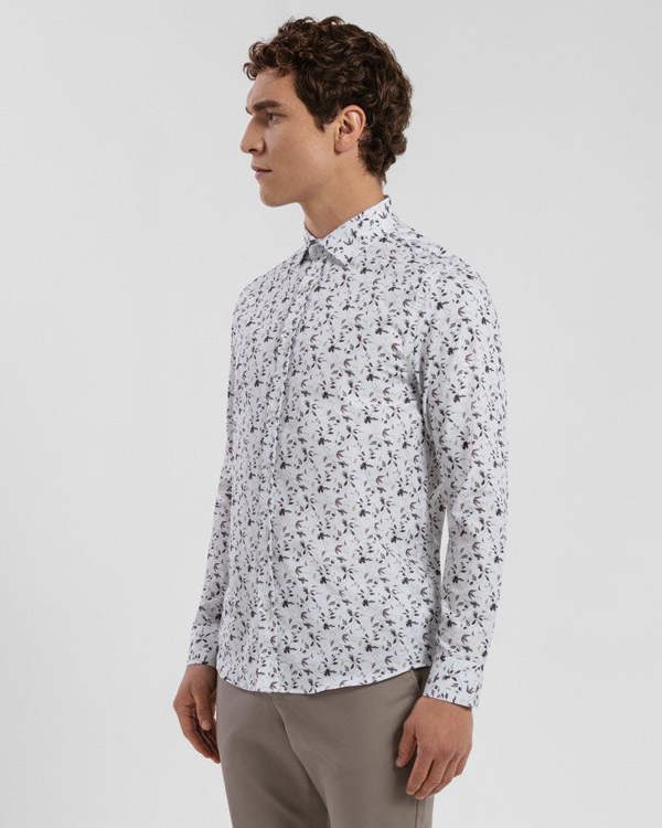 Steel & Jelly Limited Edition Sketch Floral Slim Fit Shirt