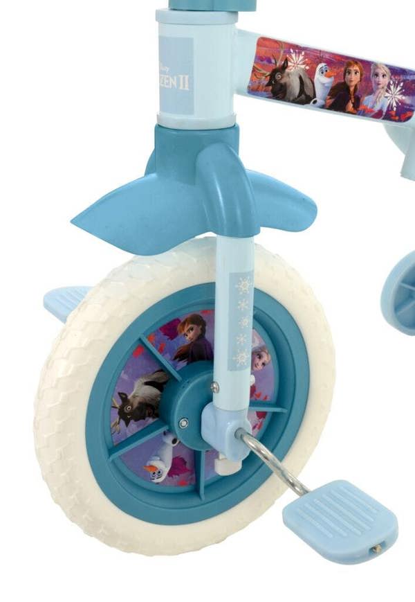 MV Sports MV Frozen 2 Kids 2-In-1 10" Training Bike - Balance/Pedal w/ Stabilisers