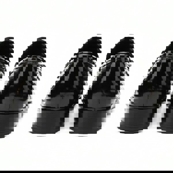 Dolcetto Men’s Black Patent PU Slip On Loafers