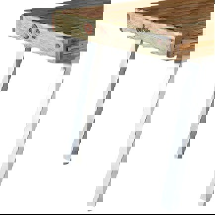 IH Design Aaron Wood & Metal Large Dining Table