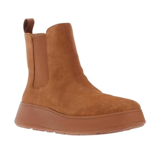 Fit Flop Womens/Ladies F-Mode Suede Flatform Chelsea Boots - Tan