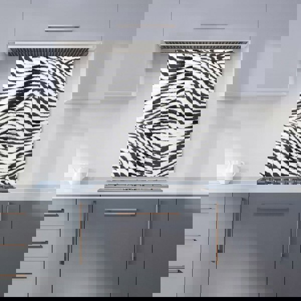 Warren Reed - Designer Zebra Texture Pattern Kitchen Splashback