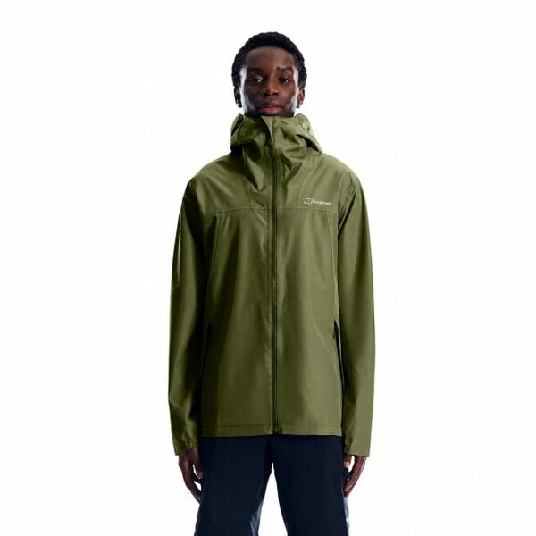 Berghaus Mens Deluge Pro 3.0 Rain Jacket Waterproof Coat Green