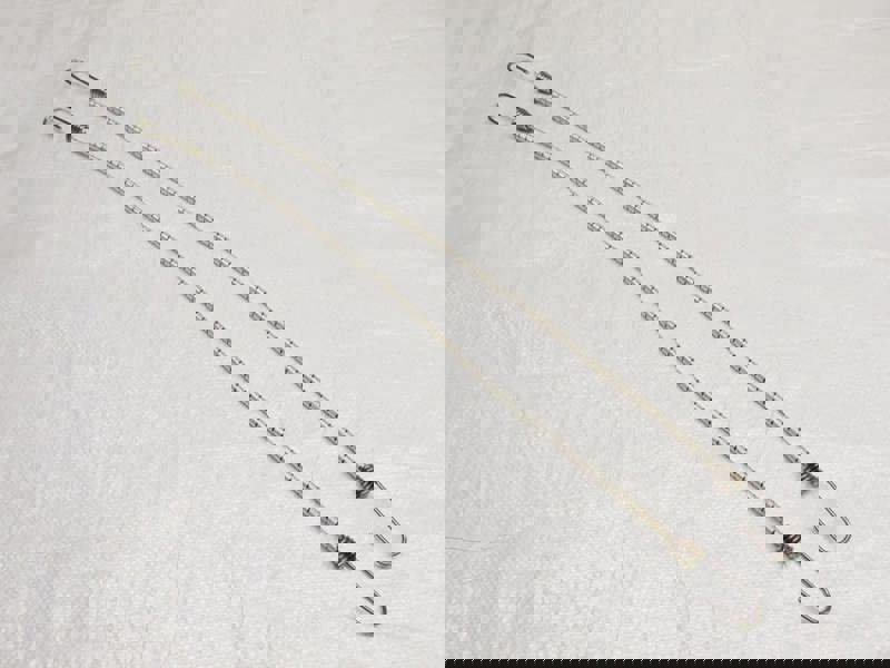 X2 6MM X 440MM Shock Cords Fitted With Stainless Steel Hooks - Securing Tie Back Fasten Secure