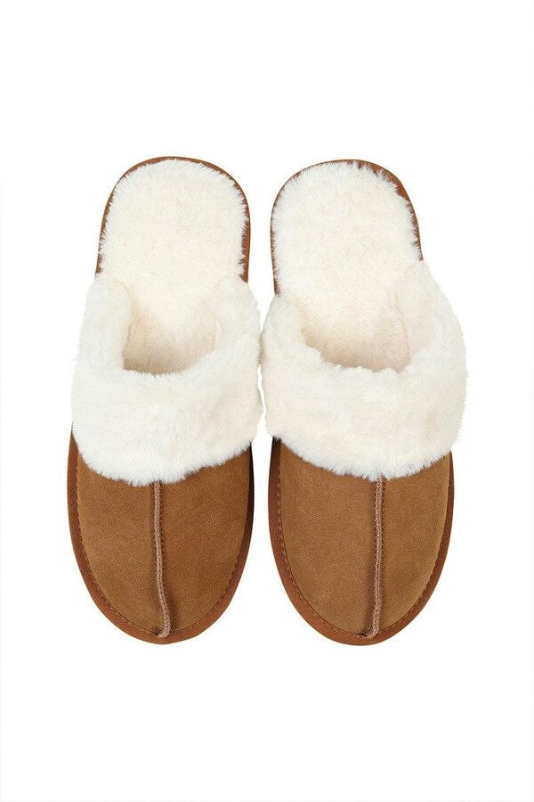 HotSquash Women's Slip on Slippers - Praline / Brown - S