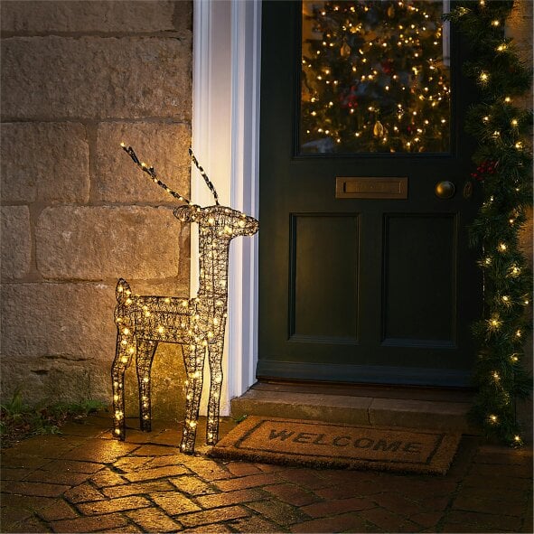 Scotts of Stow Xmas Haus Outdoor Metal Deer 61cm
