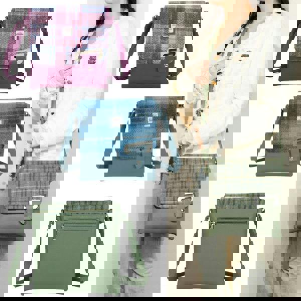 Love EMVY Tartan Crossbody Bag Made with Harris Tweed