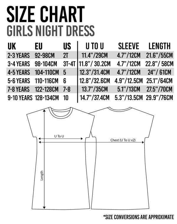 Disney Girls Blue Elsa Short Sleeve Nightdress