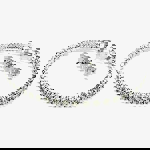 Swarovski Imber Rhodium Plated Black Crystal Tennis Bracelet 5734238