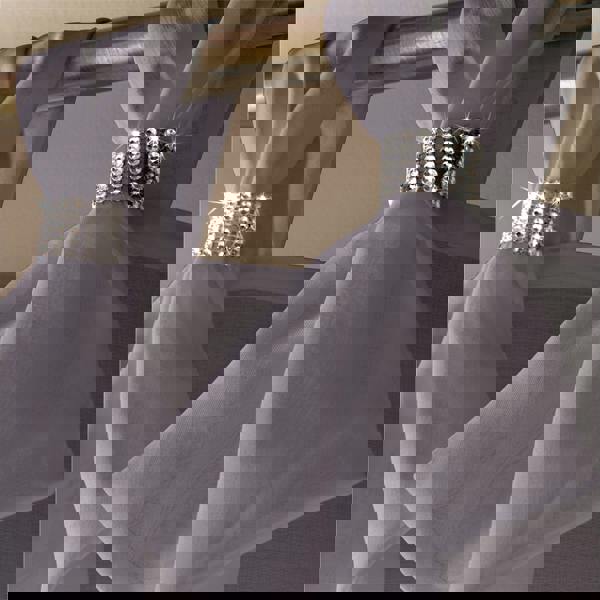 Luxury Living Linen Look Voile Tab Top Curtain Pair