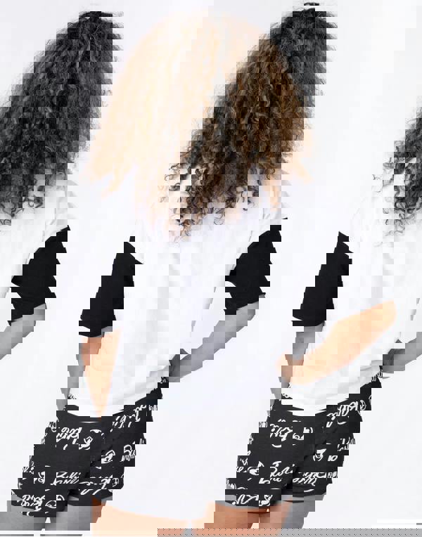 Barbie Womens Multicoloured Short Sleeve Short Leg Pyjama Set