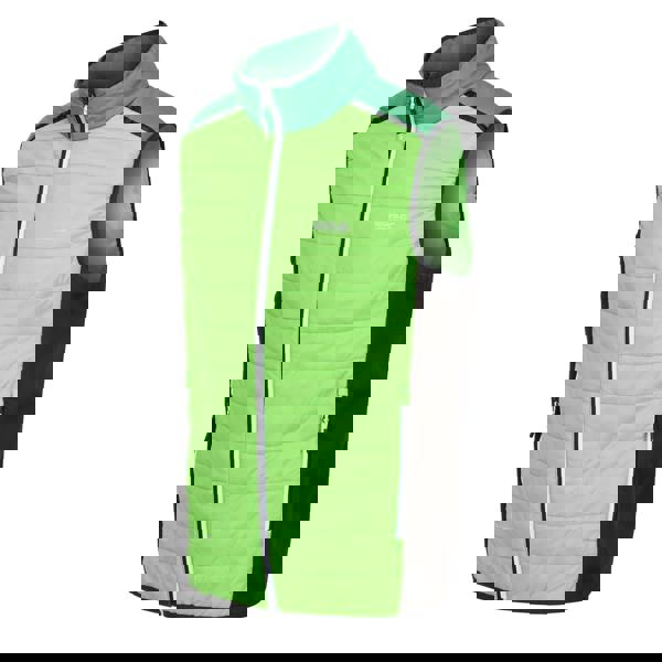 Regatta Mens Halton Baffled VII Colour Block Padded Gilet - Jasmine Green/Field Green - 