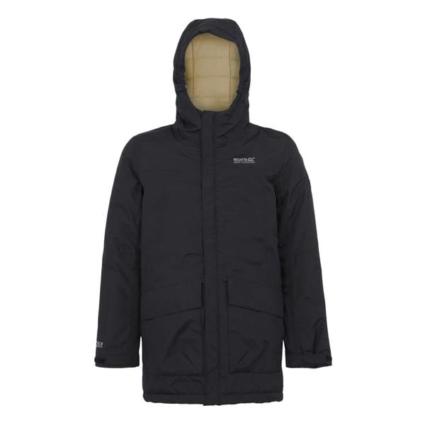 Regatta Childrens/Kids Farbank Ski Jacket - Black/Oat - 