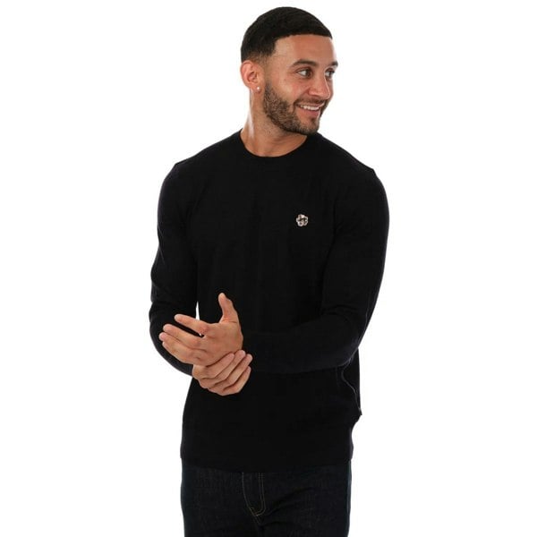 Ted Baker Mens Cardiff Merino Wool Crew Neck Jumper - Navy