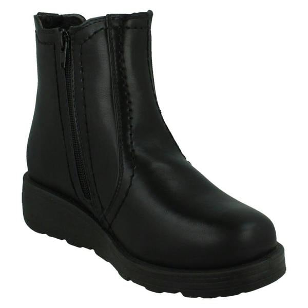 Spot On Ladies Spot On Extra Wide Ankle Boots F4474