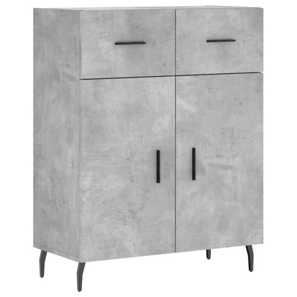 Berkfield Highboard Concrete Grey 69.5x34x180 cm Engineered Wood
