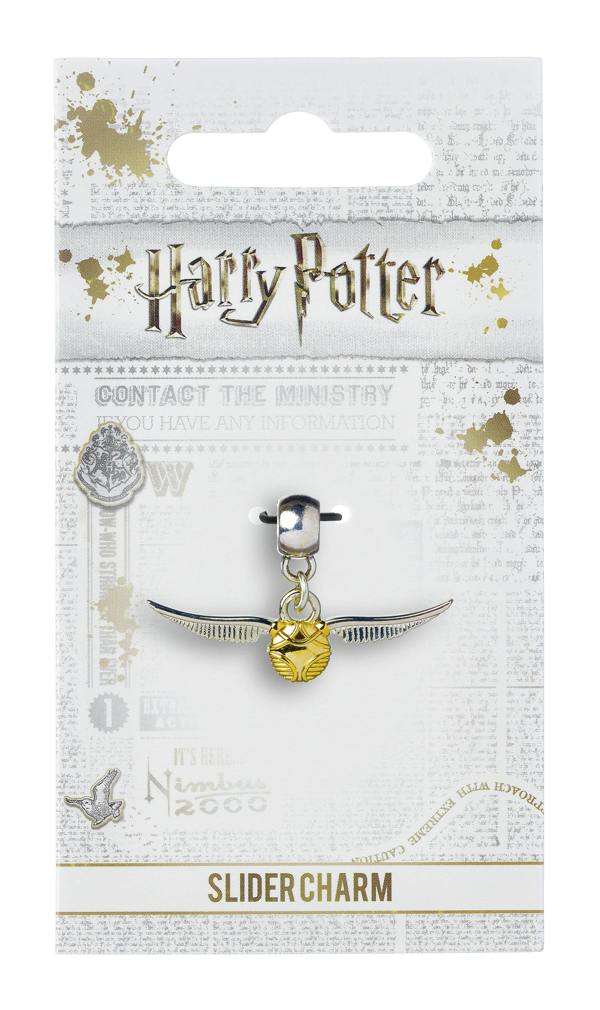Harry Potter   Golden Snitch Slider Charm  Silver