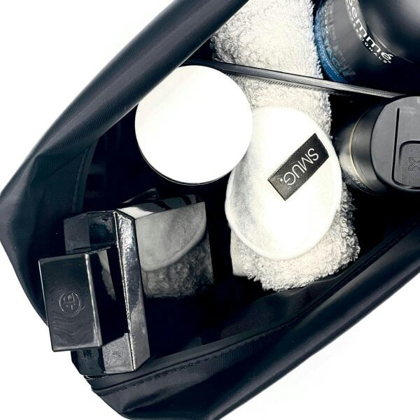 SMUG Contoured & Satin Sleep Mask Double Pack & Wash Bag Set- Various Prints