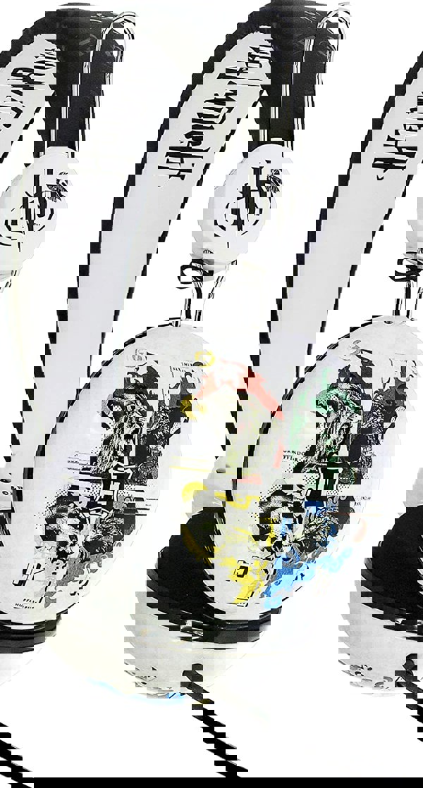 Harry Potter | Hogwarts Crest Adjustable Kids Wired Headphones (White) - xploregifts