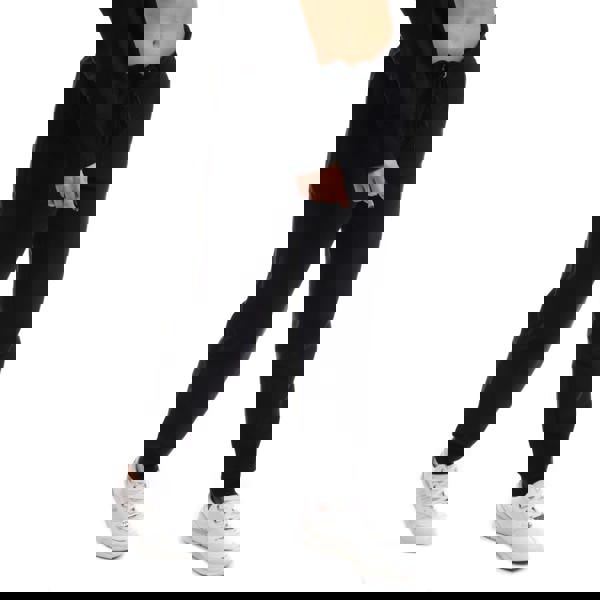 DKNY Womens/Ladies Embellished Logo Jogging Bottoms - Black - 