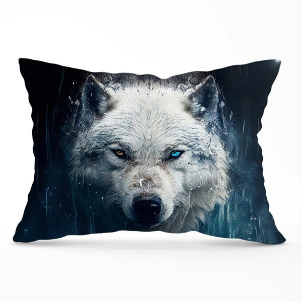 Warren Reed White Wolf Face Splashart Cushions