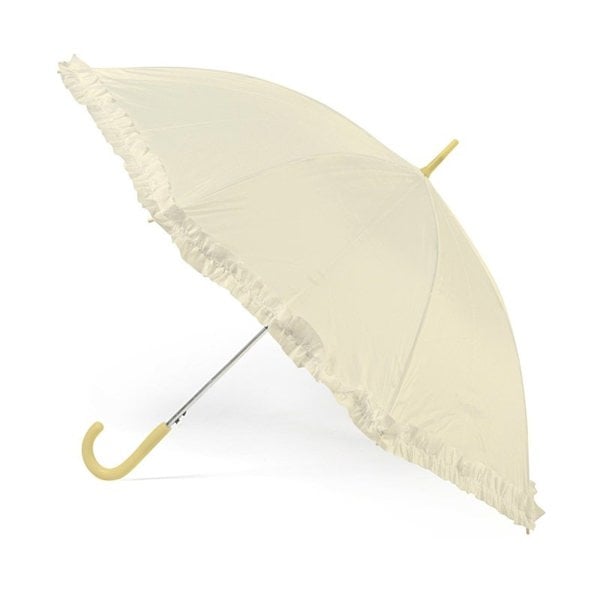 Jollybrolly Wedding Umbrella with Frill - Ivory