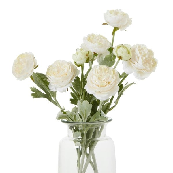Hill Interiors The Natural Garden Collection Ranunculus Artificial Flower - Apricot