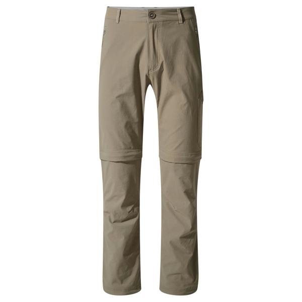 Craghoppers Mens NosiLife Pro Convertible II Trousers - Pebble - 