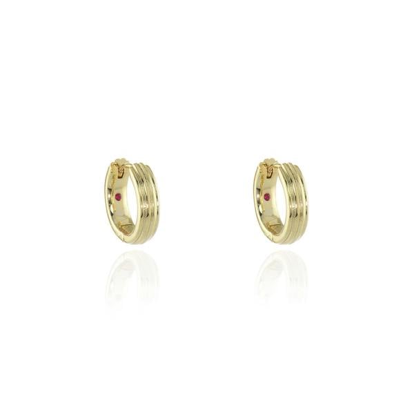 Cachet London Rivas Huggie 14mm Gold Hoop