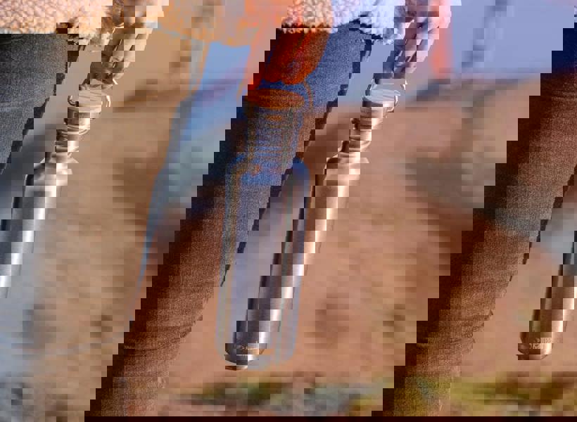 Klean Kanteen 800ml Reflect Water Bottle with Bamboo Cap