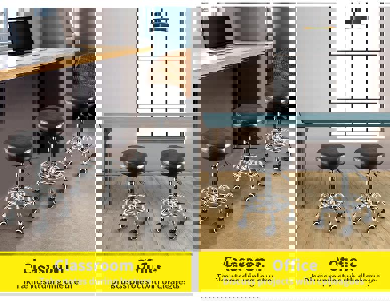 Levede Salon Stool Swivel Bar Stools Chairs Barber Hydraulic Lift Hairdressing