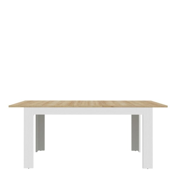 Furniture To Go Bohol Extending Dining Table in Riviera Oak/White