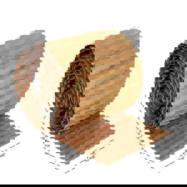 Nicoman Corrugated Pre-Rusted Metal Garden Border Roll