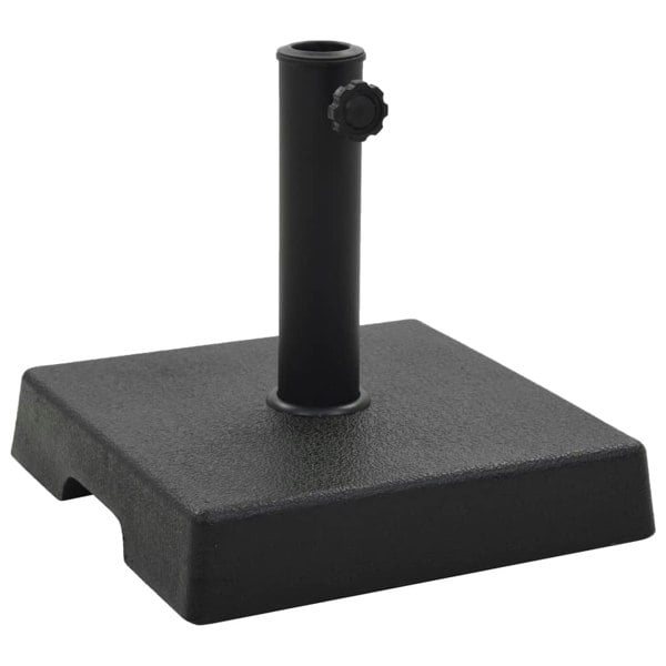 Berkfield Parasol Base Square Polyresin 8 kg Black
