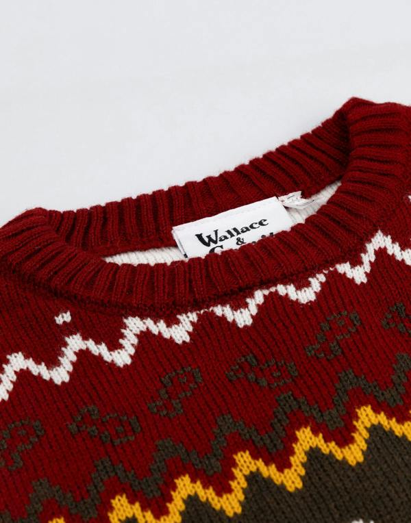 Wallace And Gromit Unisex Red Feathers Christmas Jumper