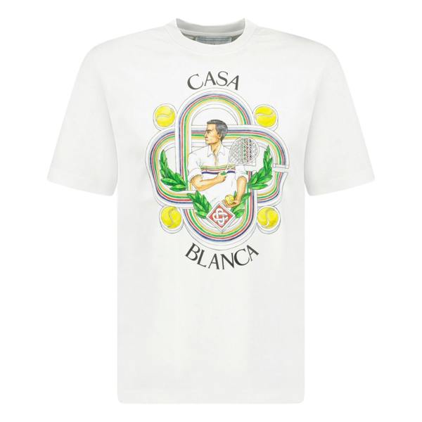 Casablanca 'Le Joueur' T-Shirt White - chancefashionco