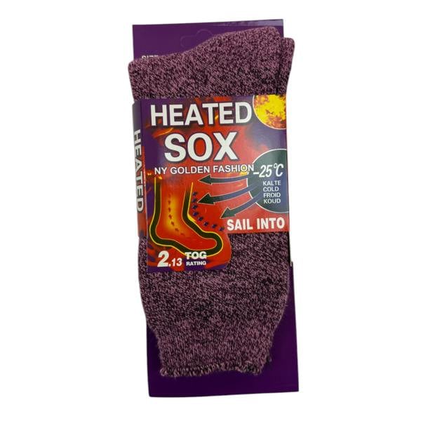 Ladies Heated Thermal Socks - Pack of 3 - AT291