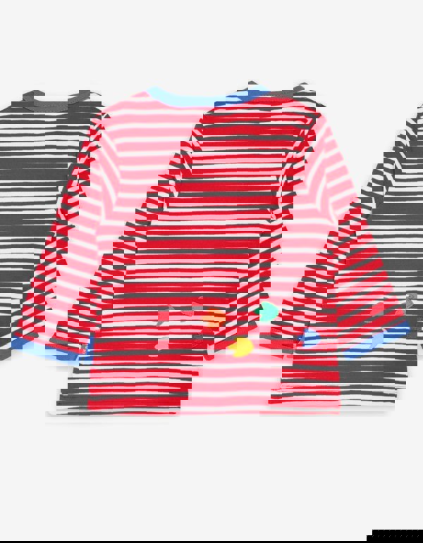 Organic Triceratops Applique T-Shirt - Toby Tiger UK Retail