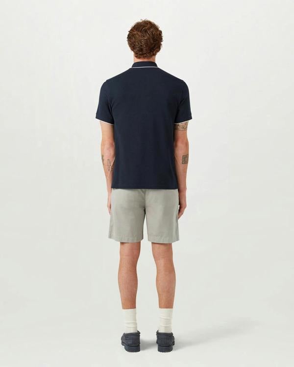 Belstaff Mens Tipped Polo Shirt - Dark Ink