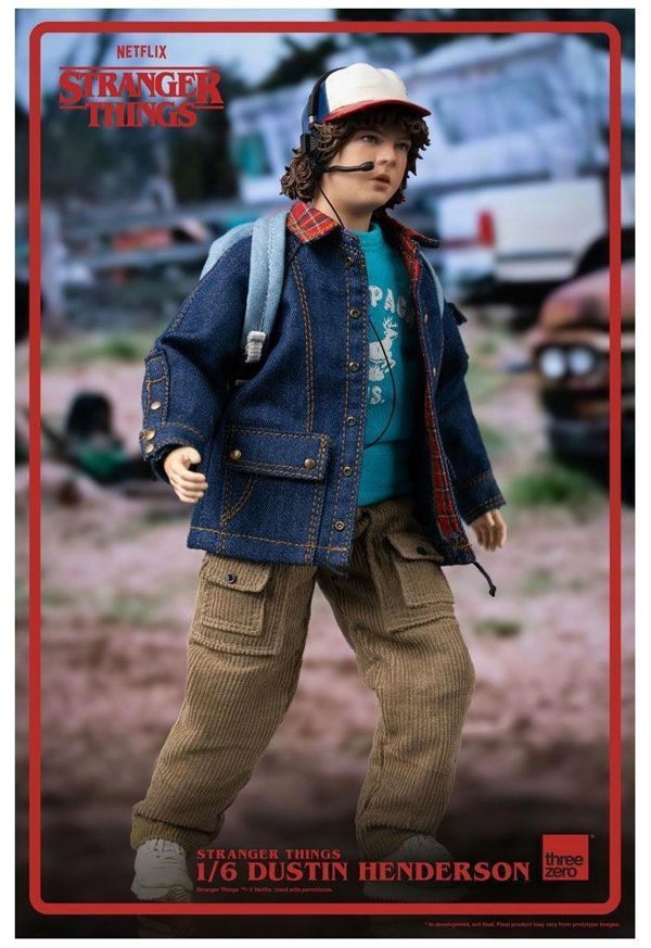 Threezero Dustin Henderson Stranger Things Collectible Figure 1:6 Scale ThreeZero 3Z02800W0