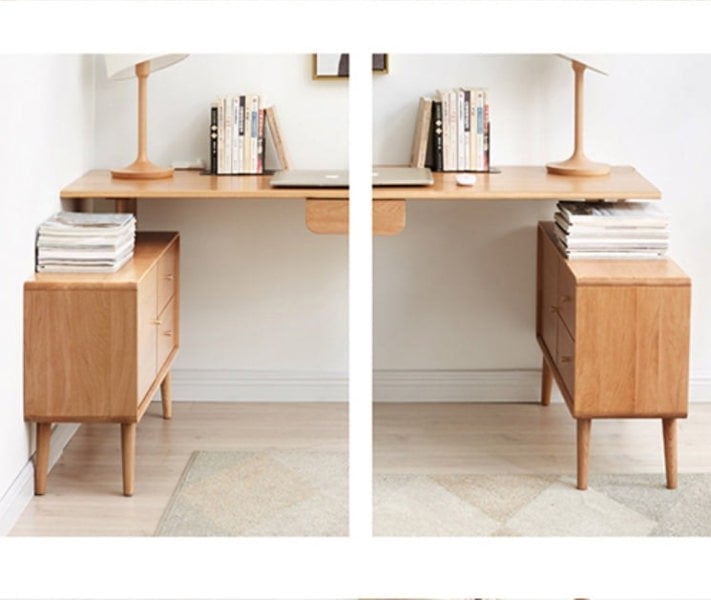 Guillermo Corner Office Desk, Extendable-Weilai Concept-Weilai Concept