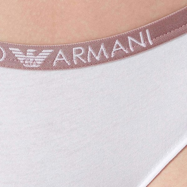 Emporio Armani 2-Pack Basic Cotton Brief, White