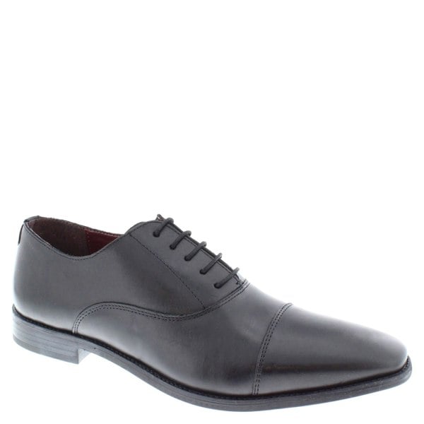 Thomas Crick Men's Leather Lace Up Oxford Cap Shoes