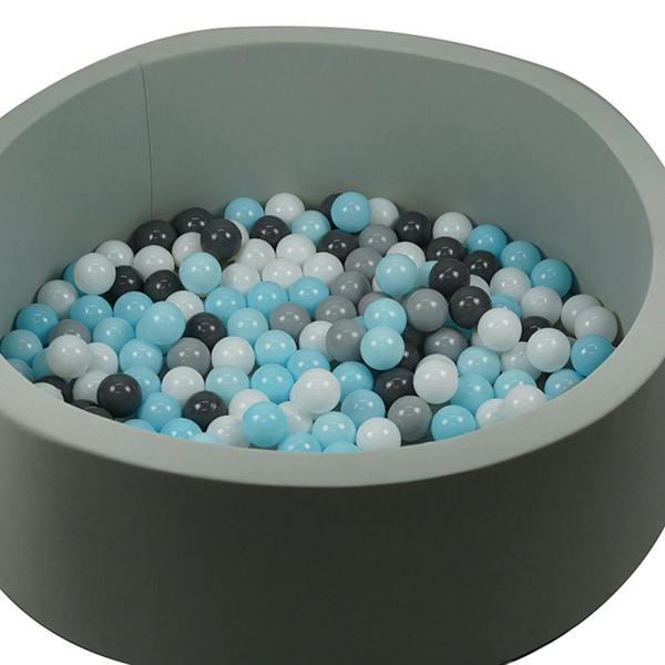 Gr8 Home Grey Soft Foam Ball Pit with 200 Balls 90cm Toddler Play Pool