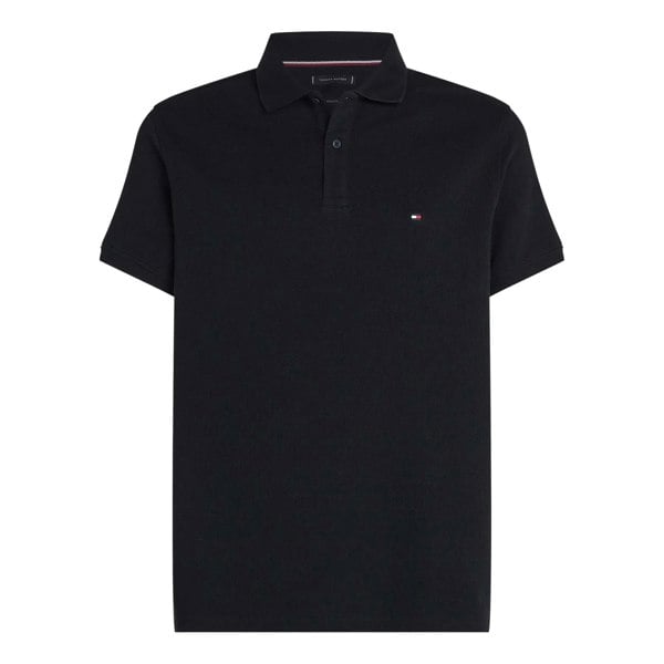 Tommy Hilfiger Mens Waffle Regular Polo Shirt - Blue