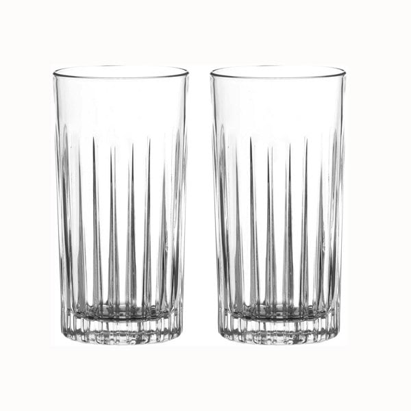 Diamante Broadway Crystal Hi Ball Glasses - Set of 2