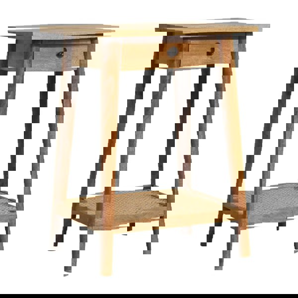 Artisan Furniture Woven Solid Wood End Table