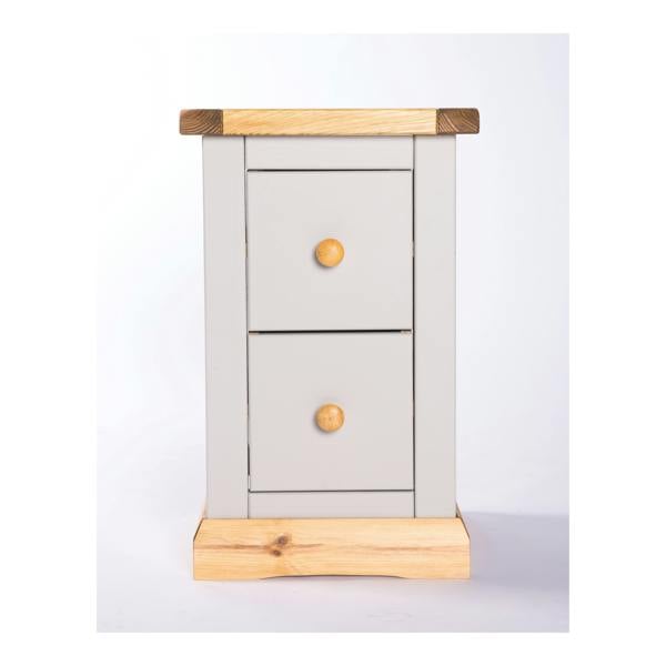 Bomporto 2 Drawer Petite Bedside Table