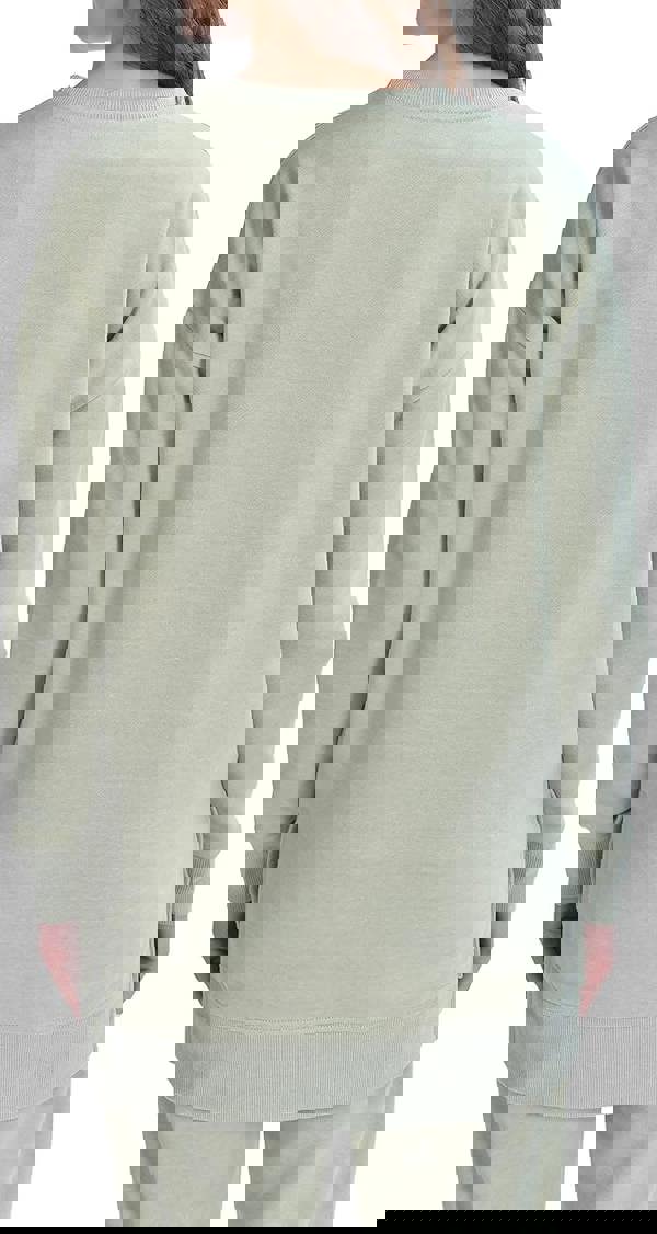 Smart Living Women's Casual Polycotton Crew Neck Sweatshirt - Sage