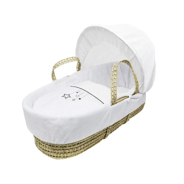 Kinder Valley White Wish Upon A Star Palm Moses Basket